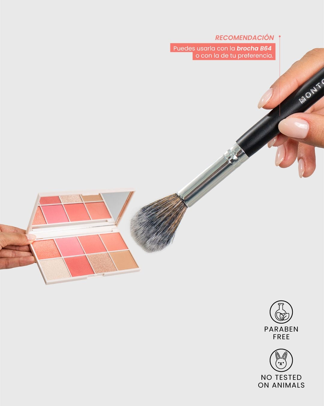 Paleta de rubor Light Set 8T - MONTOC