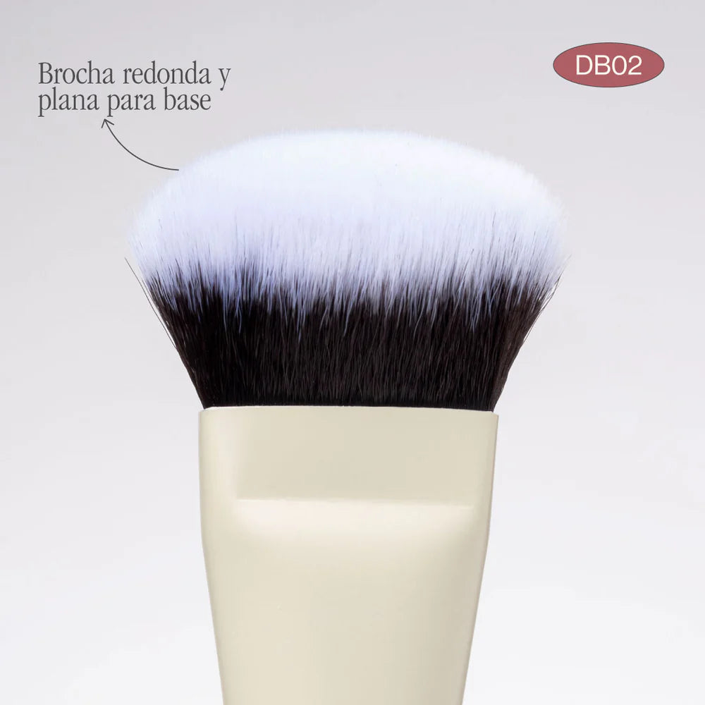 Brocha DUO BASE/ PRODUCTOS EN CREMA DB02 - Atenea