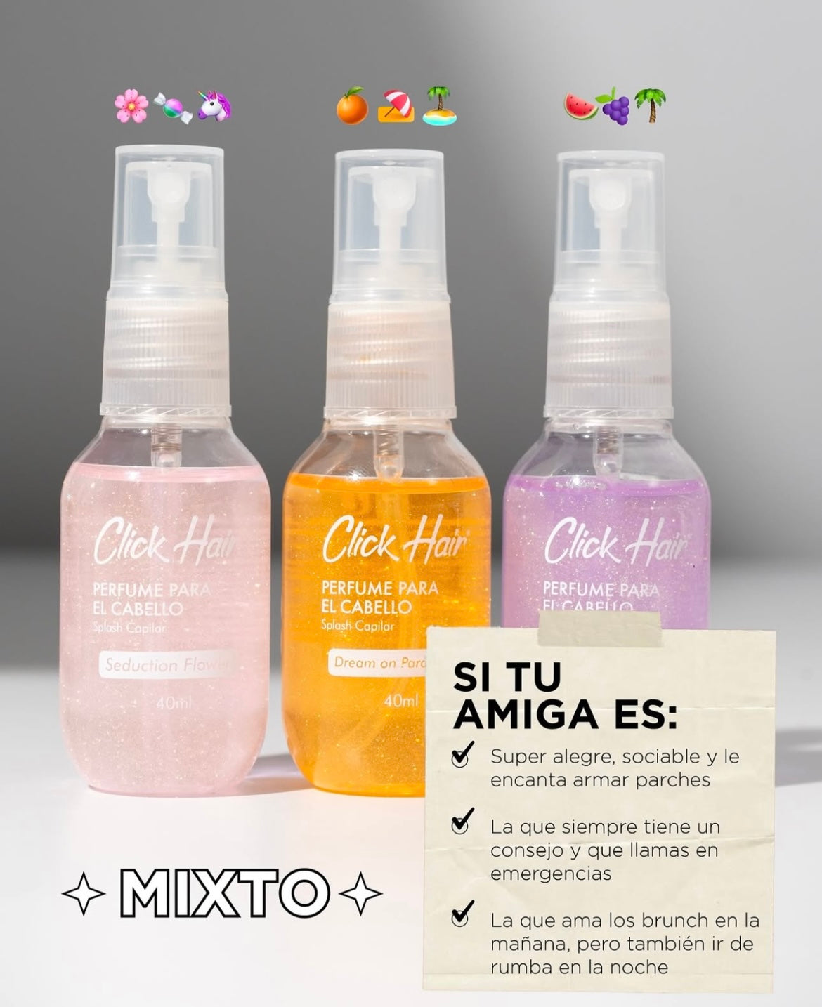 Kit perfumes mini SEDUCTION BOX - CLICK HAIR