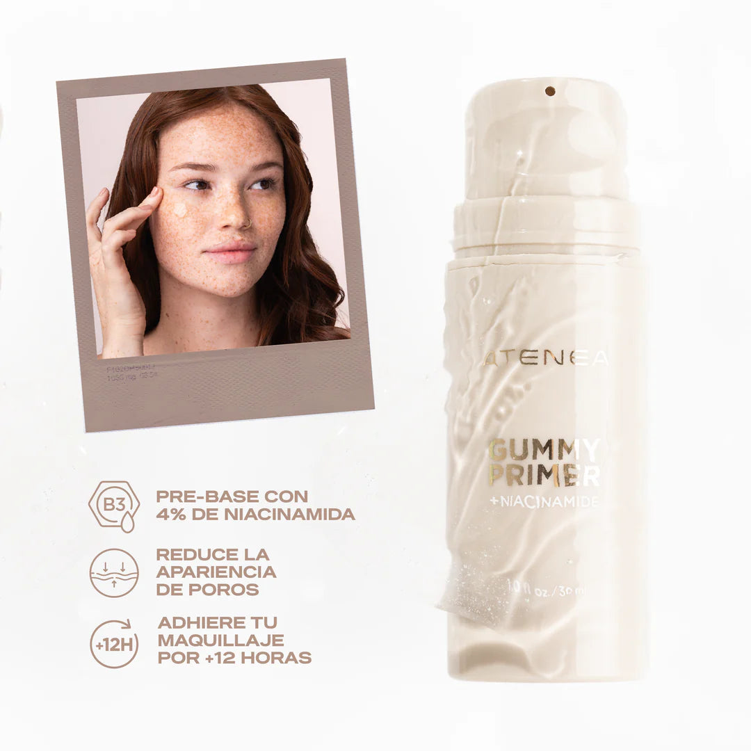 Gummy Primer con 4% de Niacinamida - Atenea