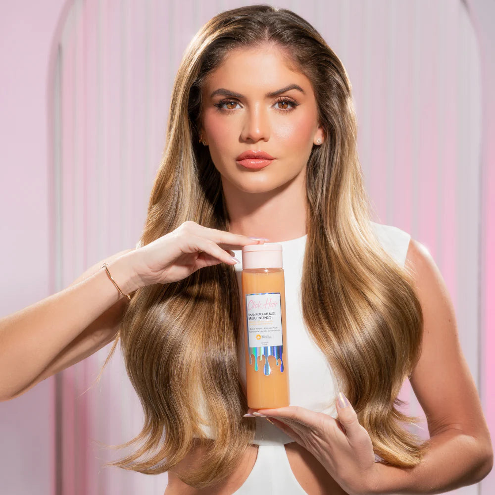 Shampoo de miel brillo intenso - CLICK HAIR