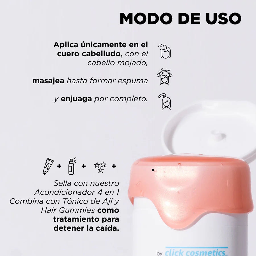 Shampoo control grasa AJÍ 🌶️ - Click hair
