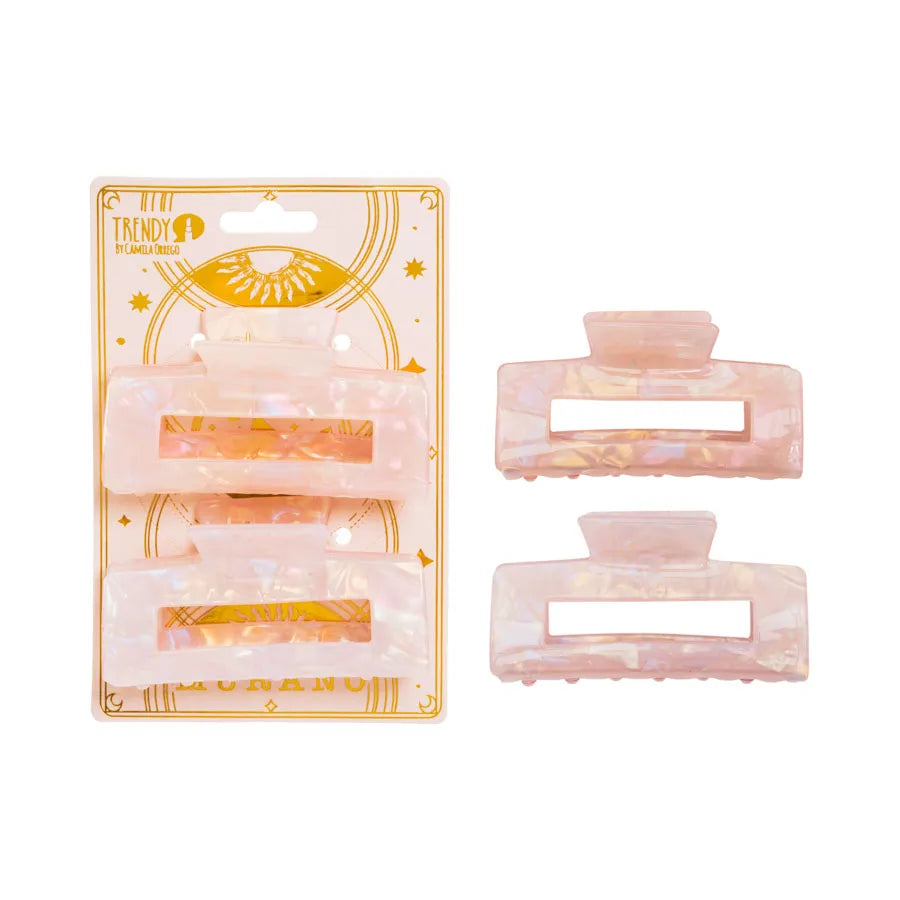Kit X2 Hair Clip Rectangular - Trendy