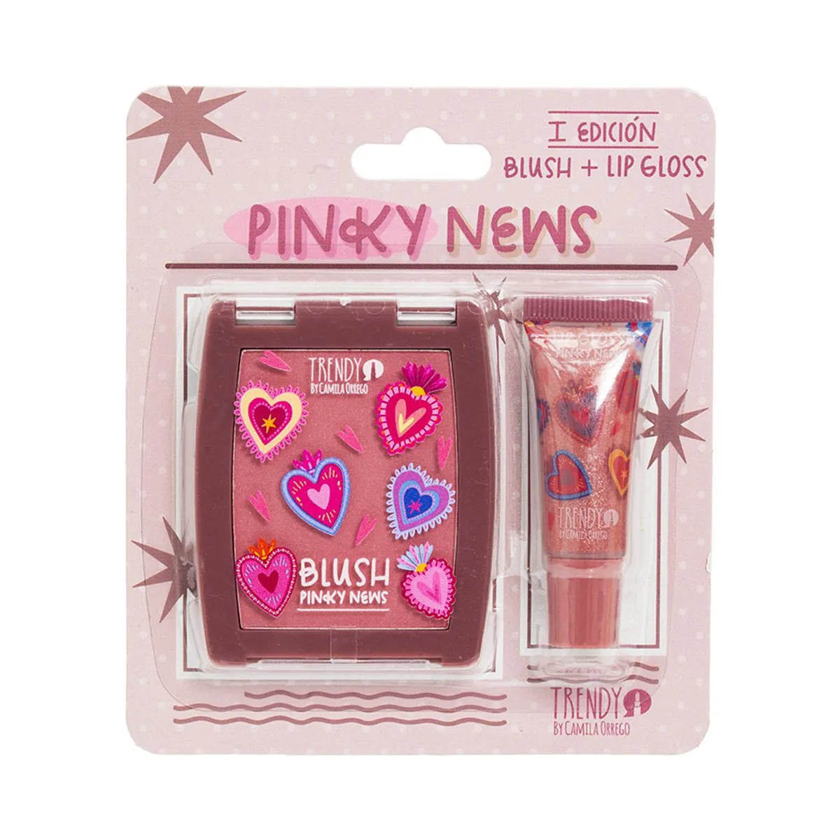 Kit Rubor y Gloss Pinky News - Trendy