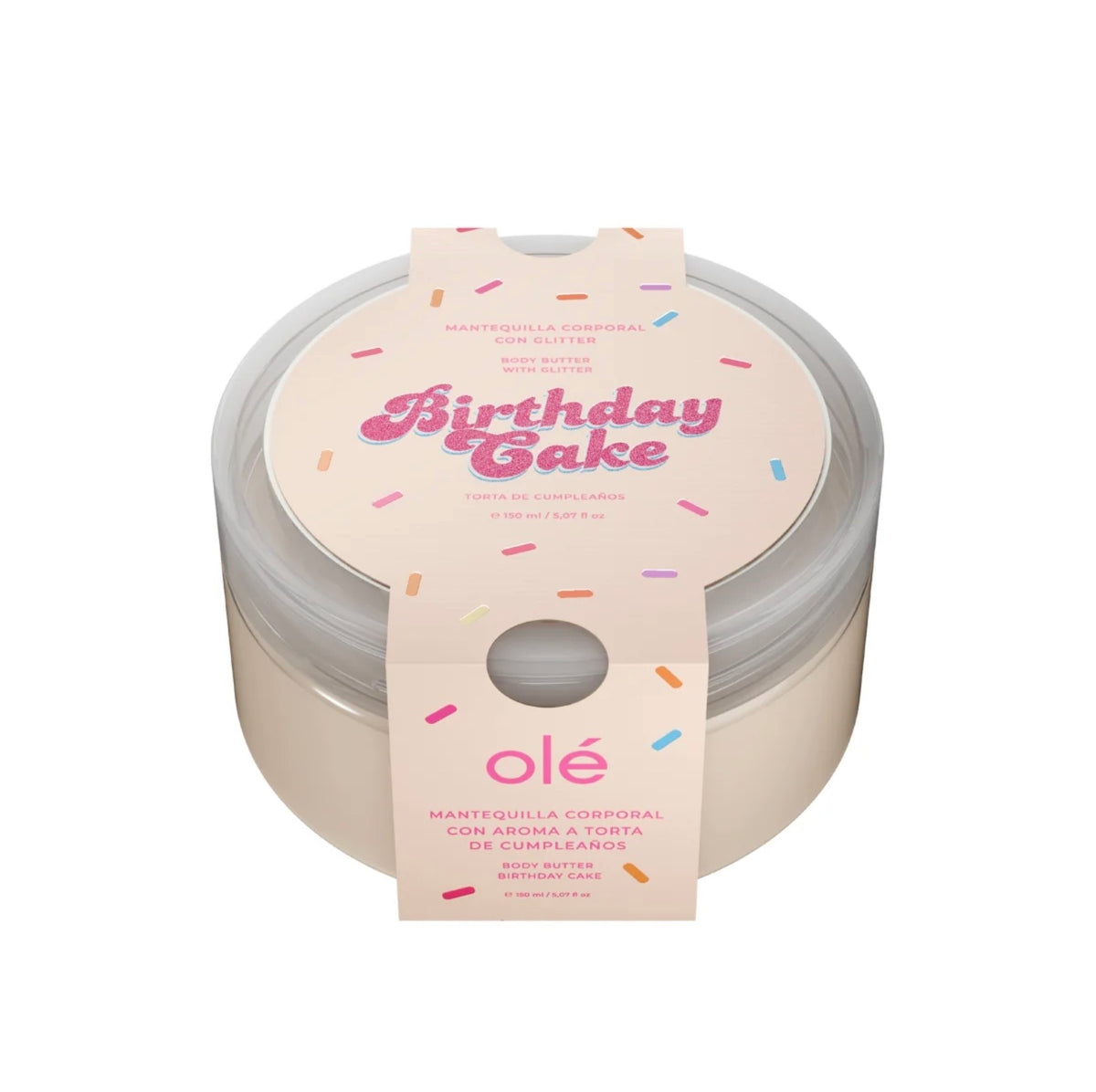 Mantequilla corporal con glitter Birthday Cake - Olé