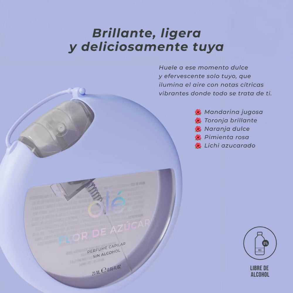 Perfume capilar con llavero SIN ALCOHOL - Olé capilar