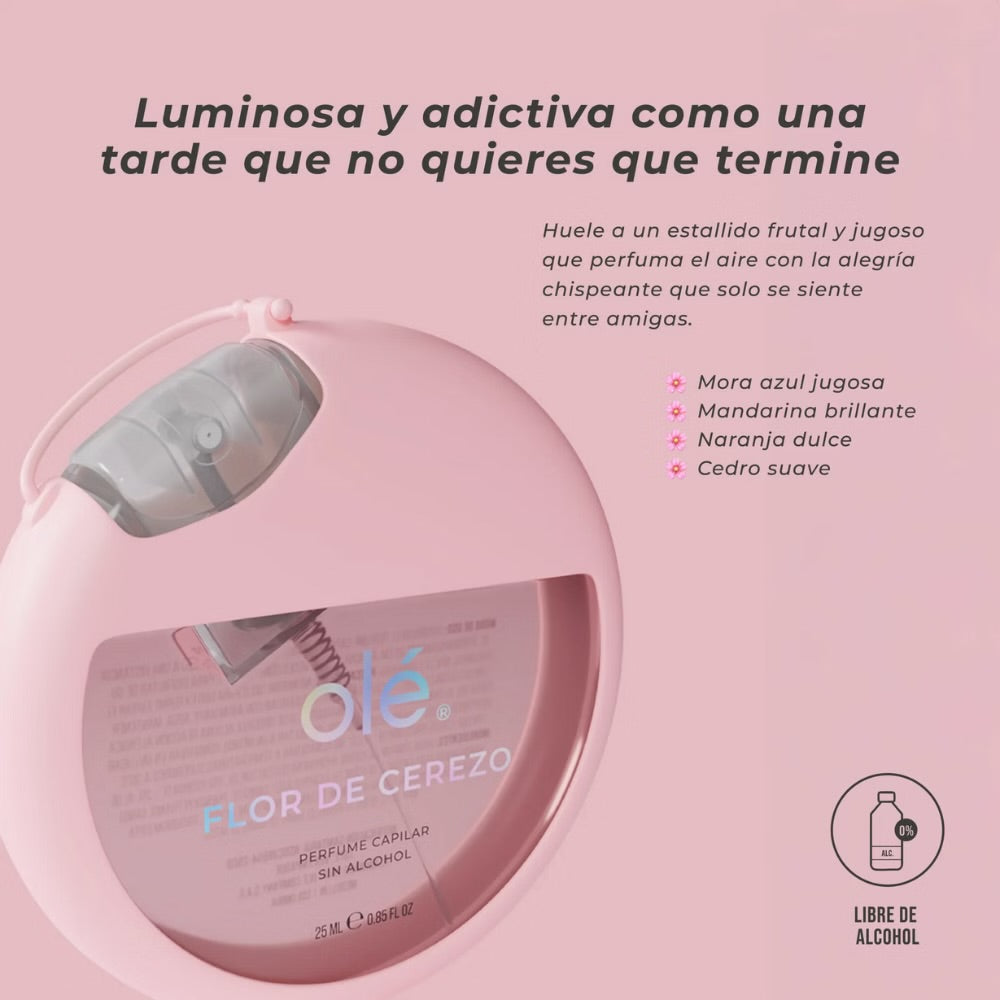 Perfume capilar con llavero SIN ALCOHOL - Olé capilar