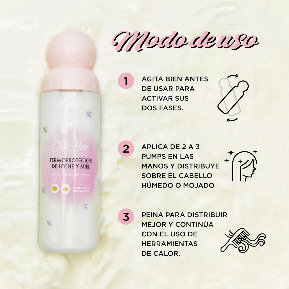 Termoprotector Bifásico Leche y Miel