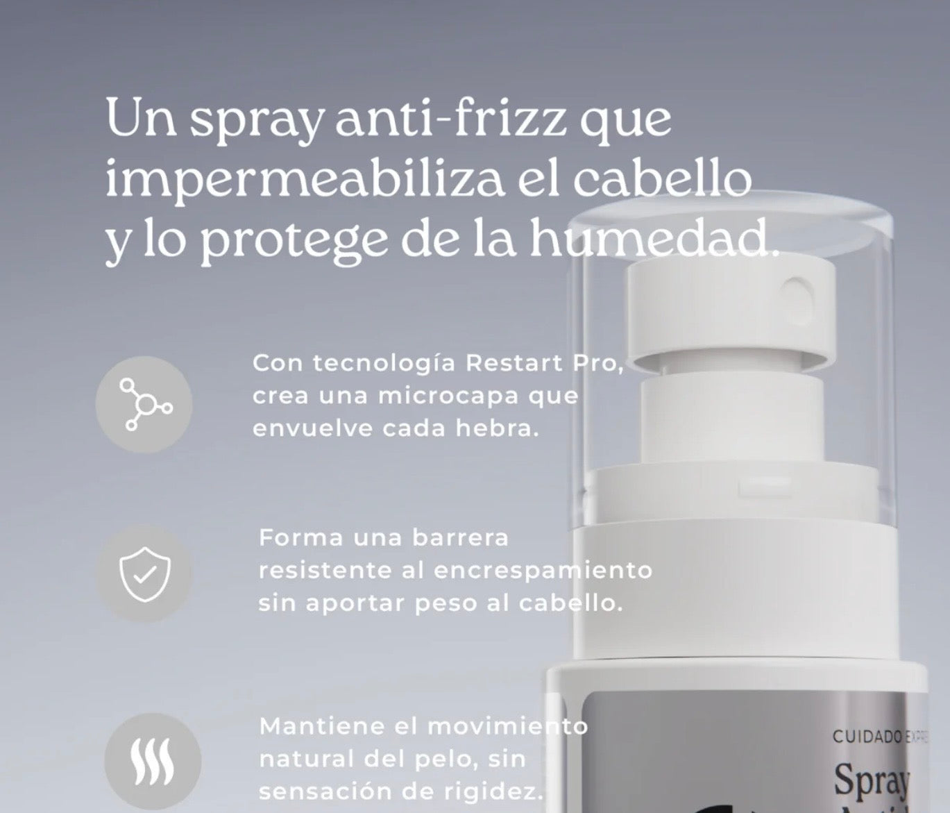 SPRAY ANTI-HUMEDAD ANTI-FlRIZZ CON RESTART PRO - Olé Capilar