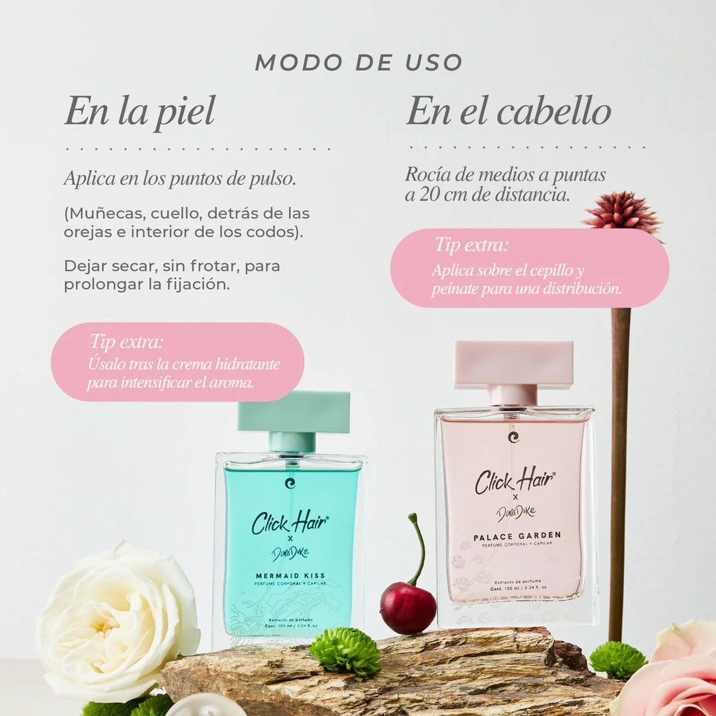 Perfume Capilar y Corporal de lujo Dani Duke MERMAID KISS - Click Hair