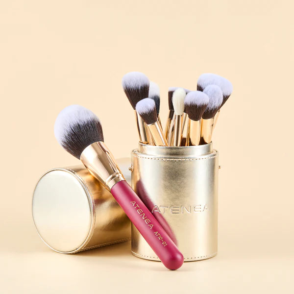 KIT DE BROCHAS SCARLET ROSTRO X9 PCS - ATENEA