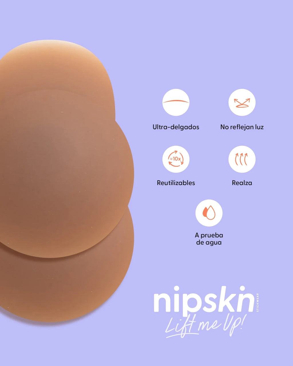 Copas Adhesivas en Silicona Para Levantar busto, Lift Me Up - Nipskin