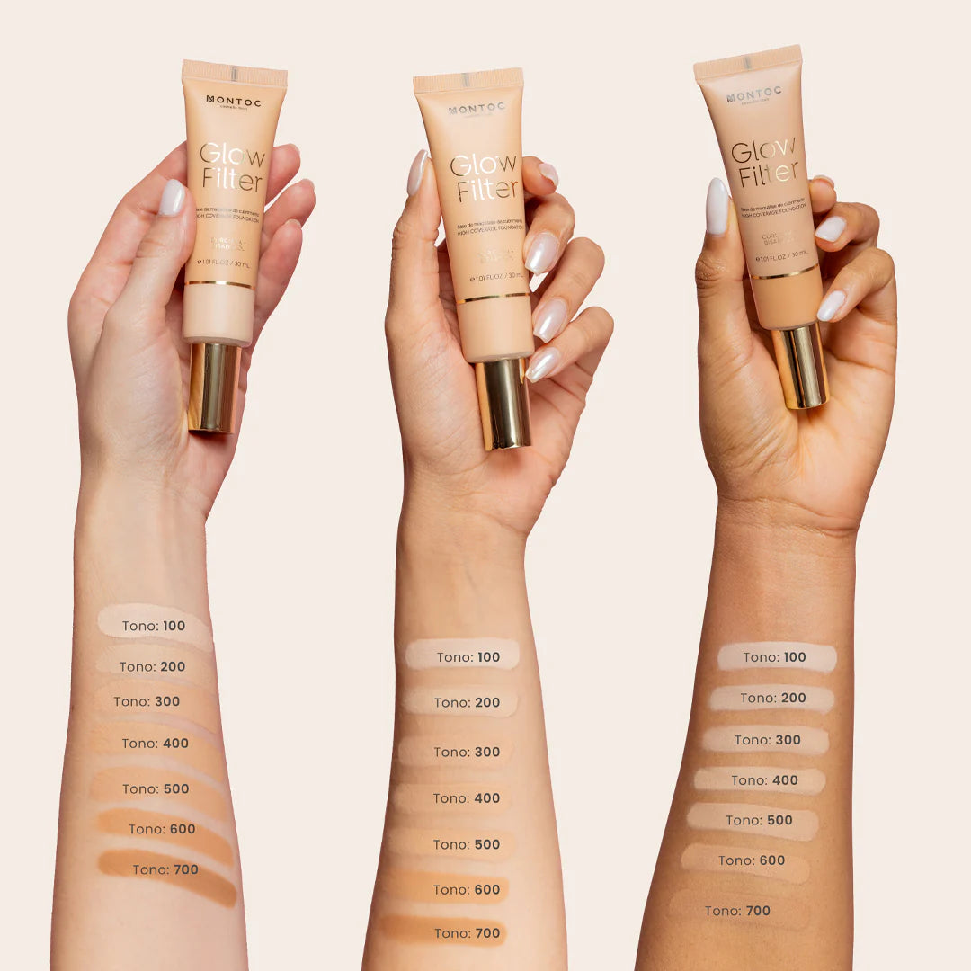 Base alta cobertura GLOW FILTER - Montoc