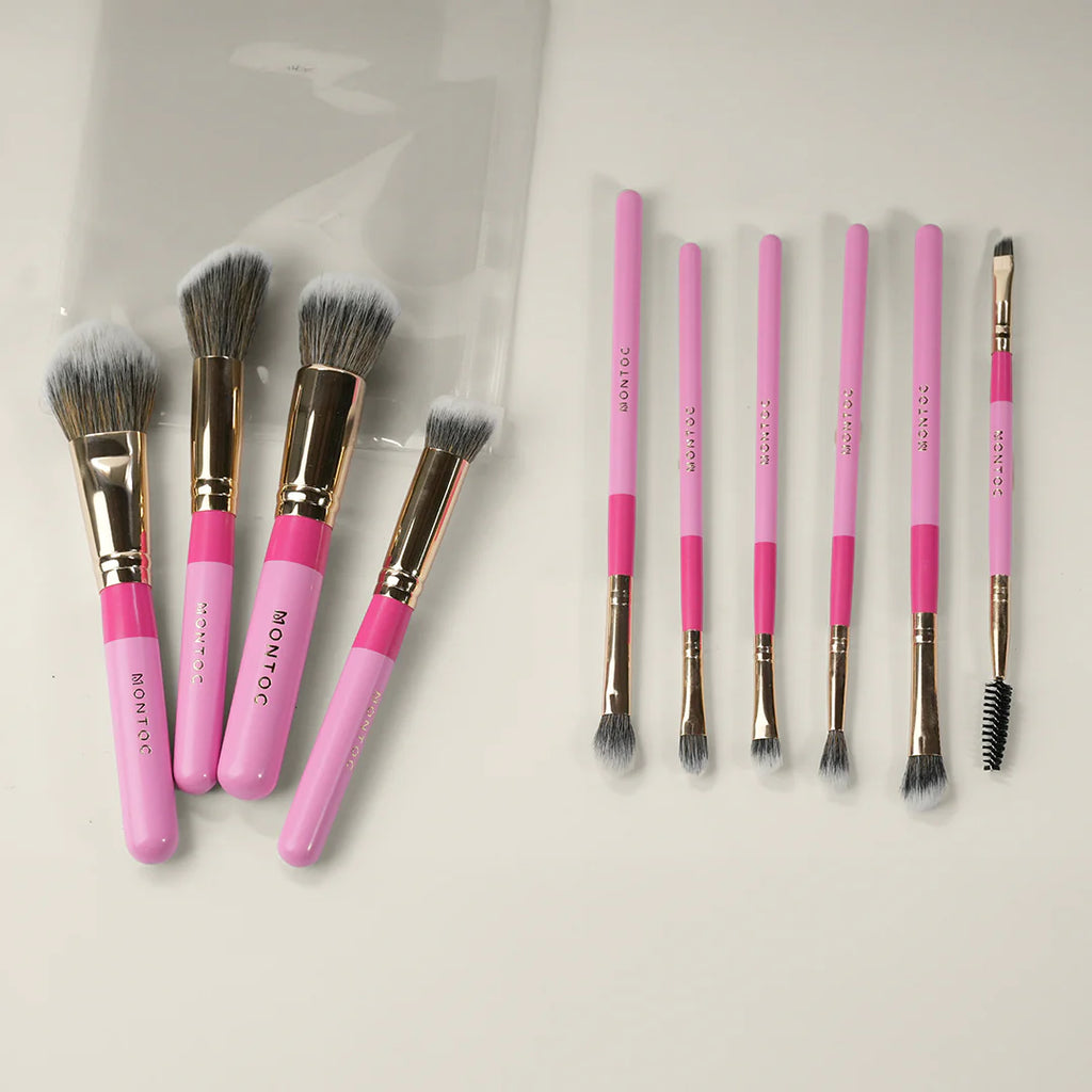 Kit de brochas Fluffy x 10 piezas - Montoc