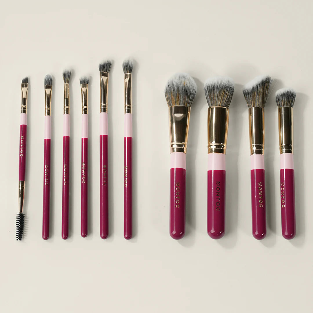 Kit de brochas Fluffy x 10 piezas - Montoc