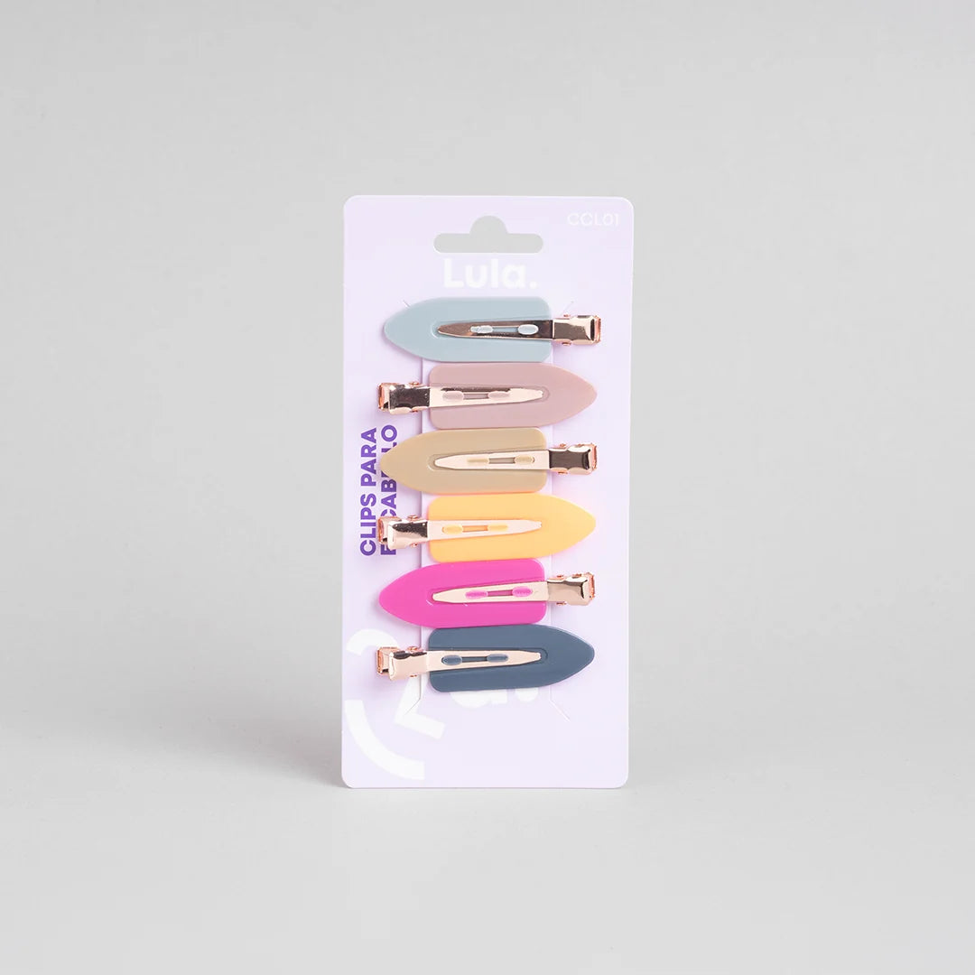 Clips para el cabello x6 - Lula