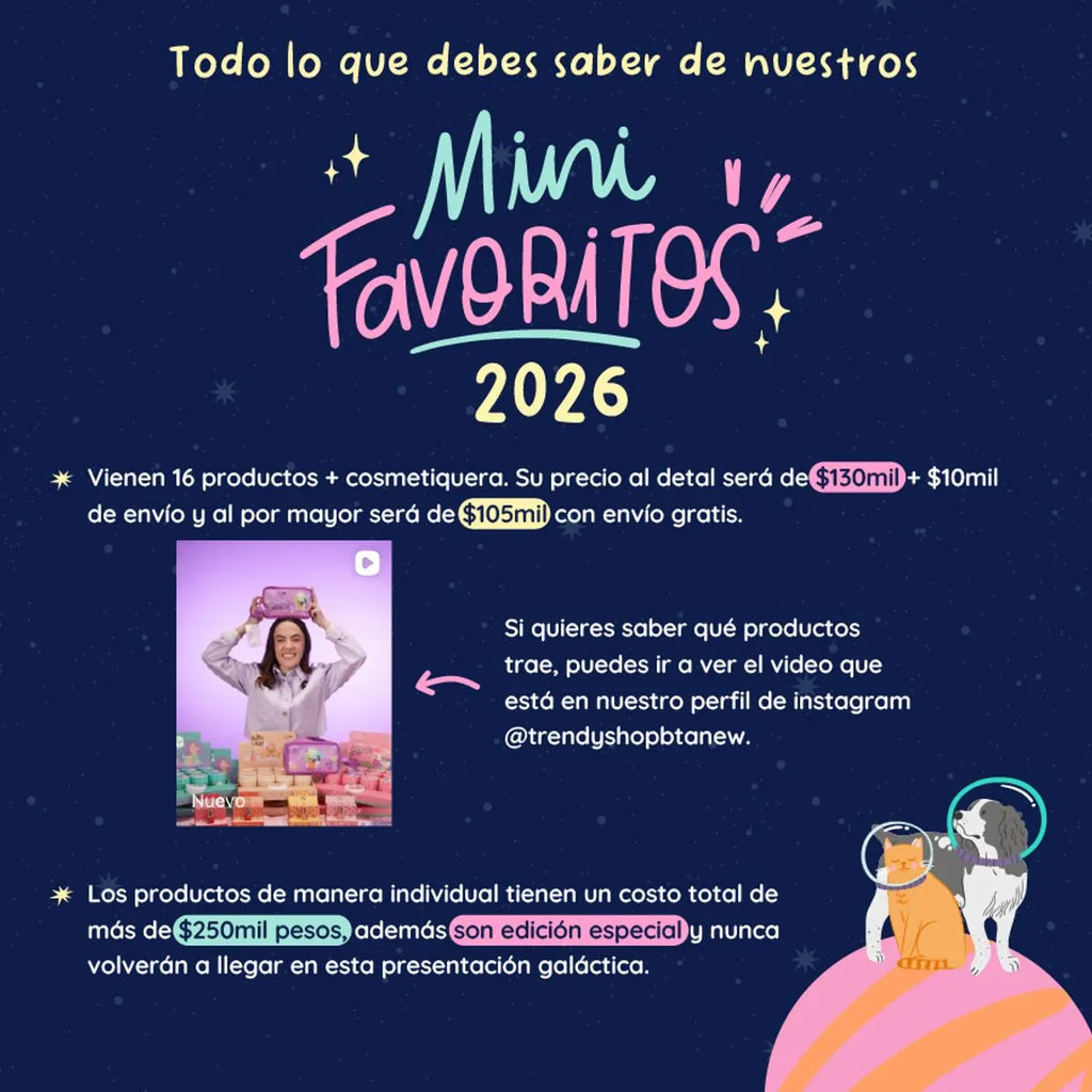Mini favoritos GALAXY - Trendy