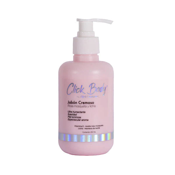 Jabón liquido cremoso de rosa y lichis - CLICK HAIR