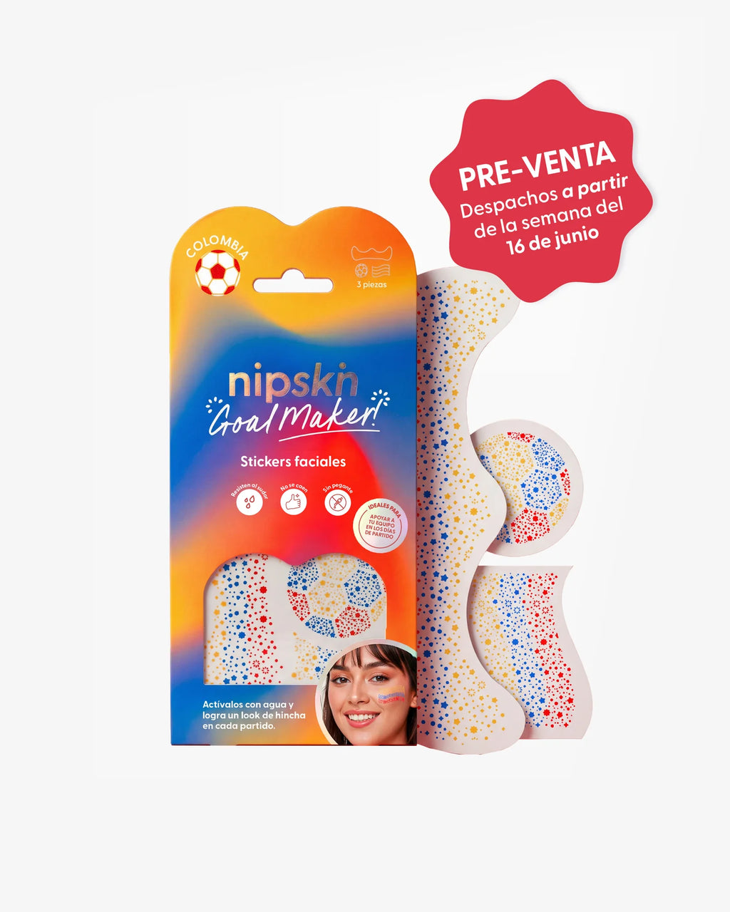 PRE VENTA Stickers Temporales para Apoyar la Tricolor - Nipskin