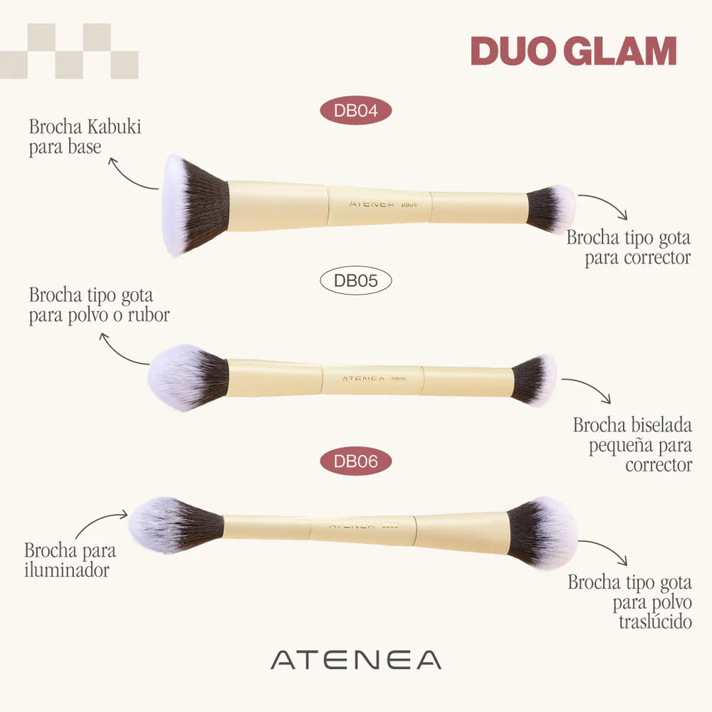 Brocha DUO ILUMINADOR/POLVO SUELTO DB06