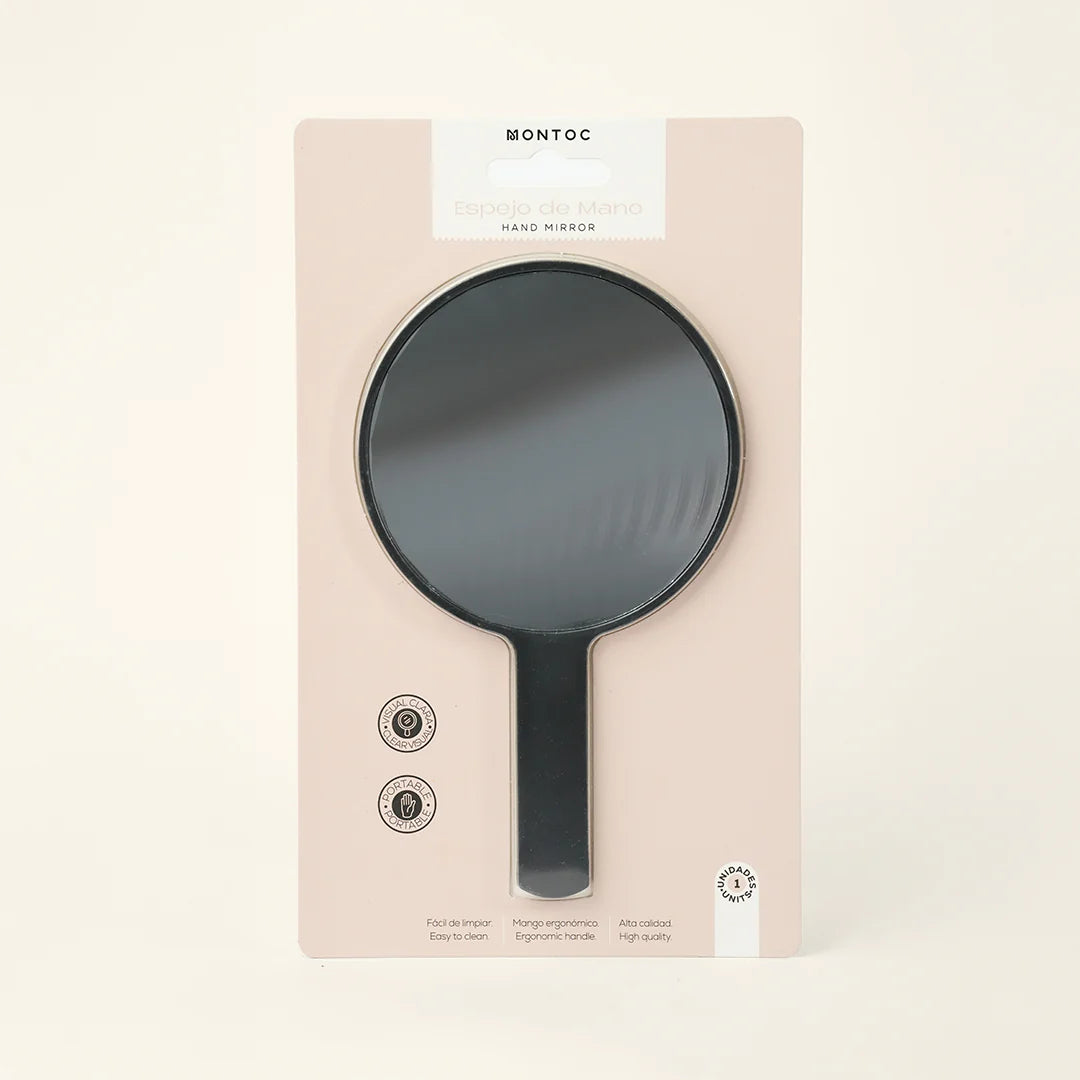 Espejo de mano portátil para maquillaje - Montoc